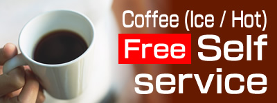 Coffee / Iced Coffee Free  Self-service